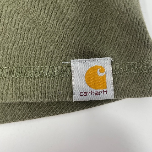 Carhartt Men's XL Green Relaxed Fit Logo Tee Workwear - Picture 11 of 13